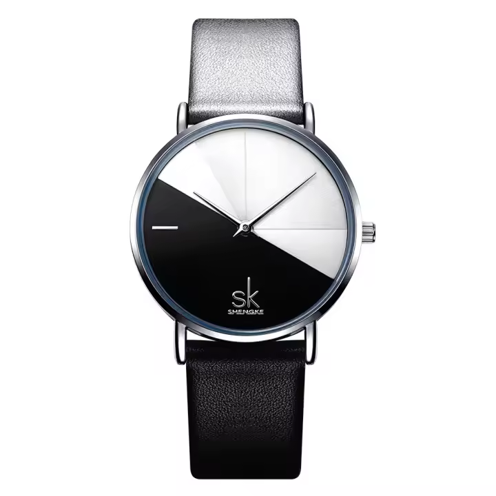 Reloj De Mujer De Lujo SK Top Cuero Genuino Moda Creativa Reloj De Cuarzo Para Damas Reloj De Pulsera De Lujo Reloj Feminino SHENGKE - 1
