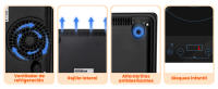 Aigostar Placa de Inducción Portátil de 1 Fuego, 2000W Ultra Fina, 10 Niveles (60-240°C), Temporizador 3H, Seguridad Infantil y Anti-Sobrecalentamiento, de Cristalcerámica para Cocina y Camping - details 7