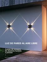 Lámpara De Pared LED12W Impermeable Para Exterior Iluminación De 4 Lados Para Jardín Y Exterior Decoración De Pared - details 5