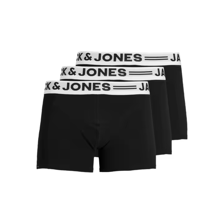 Jack & Jones Sense - Pack de 3 Bóxers de Algodón Elástico para Hombre - Multicolor - 12081832 - 1