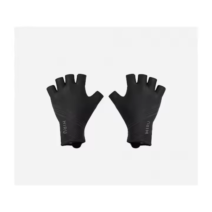 Chiruca - Guantes de ciclismo Hiru Guantes Cortos Aero Gloves Talla L con puño aerodinámico extendido para mayor protección y flujo de aire optimizado, transpirables y con almohadillas anti-vibración - 1