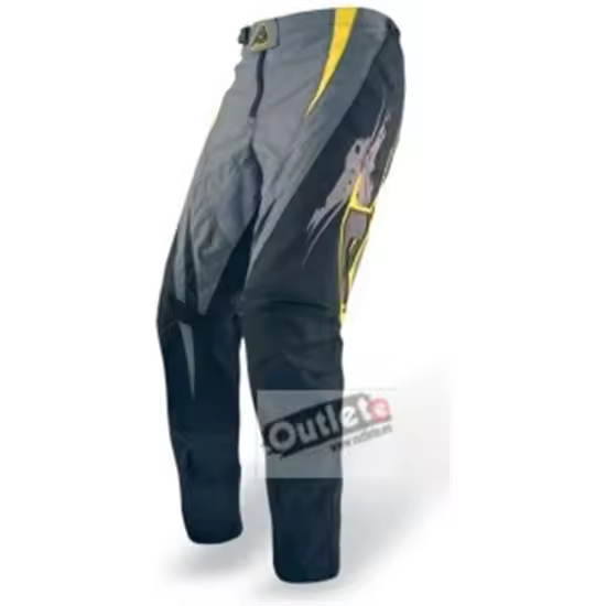 PANTALON ACERBIS PROFILE NEGRO-GRIS ENDURO-ATV - 1