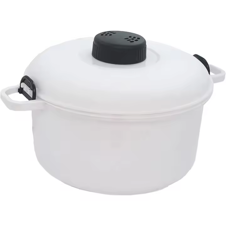 Vaporera Microondas, 2.8L de Capacidad, Cocina al Vapor en el Microondas sin Aceites y sin Grasa, Rápido y Fácil de Usar, Cocina Recetas Sanas en un Instante, Ideal para Carnes, Judías, Arroz, Pollo, Guisos, Pasta, Verduras - 1