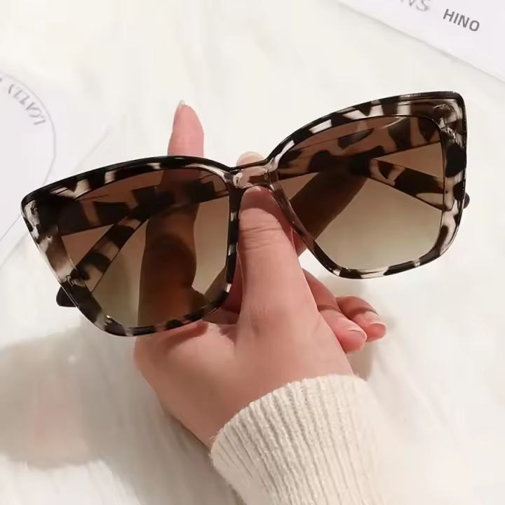 Gafas De Sol Para Mujer Estilo Vintage Cat Eye Moda Para El Verano Y Vacaciones Lentes Espejo Material Plástico - 1