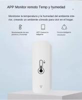 Sensor De Temperatura Y Humedad WiFi Zigbee Tuya Sensor De Humedad Interior Batería Poderada Monitoreo Por APP Compatible Con Alexa Y Google Home - details 4