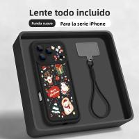 Funda De Teléfono Suave Con Patrón De Navidad Para iPhone 17 pro Max Air 16e 16 15 14 pro Max 13 12 pro 11 Con Correa De TPU Protección Antichoque - details 0