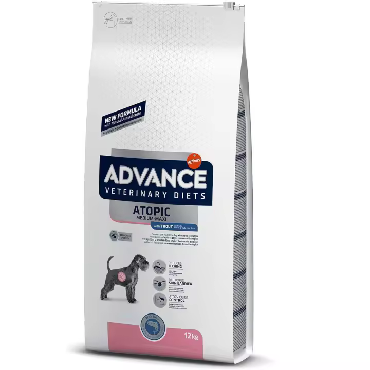 Advance Atopic Trout 12 Kg. Alimento seco para perros con Dermatitis y problemas en la piel. - 1