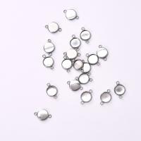 30Pcs Conector De Acero Inoxidable Para Cabochón Redondo Doble Anillo Base Cameo Bucle 6mm 8mm 10mm 12mm 14mm 16mm 18mm 20mm 25mm - details 0