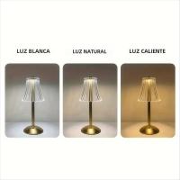 Lámpara De Noche LED Clásica Con Toque USB Recargable 3 Colores Ajustables Para Dormitorio Y Sala De Estar Decoración De Mesa Sin Cable - details 6