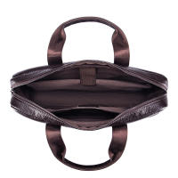 Bolso De Negocios Para Hombre De Cuero Genuino Gran Capacidad Con Computadora - Bolsa De Mano De Capa Superior De Vaca - details 9