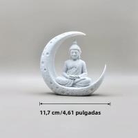 Juego De 1 Pieza Con Buda Y Luna Ornamentos 3D Imprimidos Decoración Creativa Para Escritorio Oficina Regalo Ideal Para Enthusiasts De La Meditación Y Buscadores Espirituales - details 3