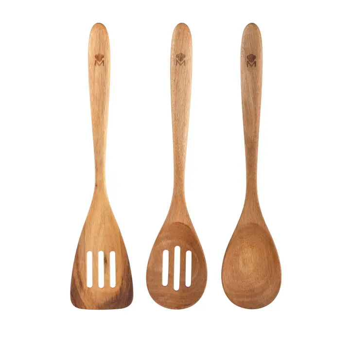 Set 3pcs utensilios de cocina acacia BERGNER - 1