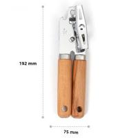 Abrebotellas Ergonómica De Acero Inoxidable Con Mango De Madera Profesional Abrejar Manual Eco-amigable Accesorio De Cocina - details 5