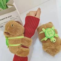 Muñeco De Peluche De Kapibara Descansando En Las Manos Juguete De Delfín De Peluche Con Anillo De Tiron De Muñeco De Peluche Para Adultos Y Adolescentes - details 12