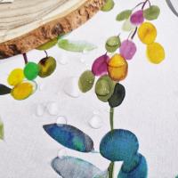 Mantel de Hule PVC Impermeable para Mesa Rectangular, Antimanchas, Lavable, Estampado Floral para Cocina y Comedor - details 1