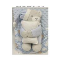 Pack Oso Y Manta Para Bebes En Tejido Suave Con Bodoques - details 0