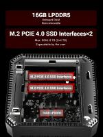 FIREBAT A6 MiniPC AMD Ryzen 7 7735HS,Banda Dual WiFi6,BT5.2 DDR5,16GB 512GB, Windows 11,Computadora de Juegos de Escritorio Mini PC - details 2