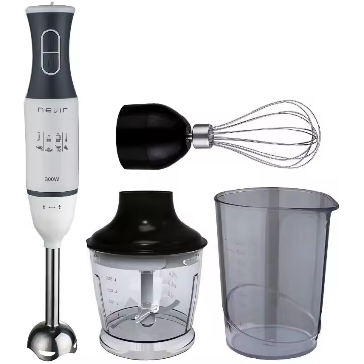 Batidora Nevir NVR 8342BA SET 300W con Accesorios para Mezclar, Picar y Batir - 1