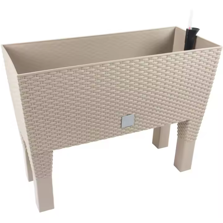 Prosperplast Jardinera Rato 72 Litros Mocca con Patas y Autorriego - 1