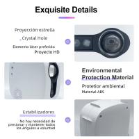 Proyector De Estrellas WiFi Control APP Bluetooth Luz Nocturna Aurora Para Decoración De Dormitorio Lámpara De Ambiente LED Incluida - details 4