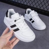 Zapatillas De Niños Y Niñas Blanco Deportivas Casuales Para Escuela Y Caminar Antideslizantes Talla 28-39 Material Superior De Cuero Suela De TPR - details 5
