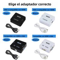 Convertidor VGA a HDMI Compatible Portátil VGA2HDMI Video Box Adaptador De Audio 1080P Para Proyector Notebook PC HDTV TV - details 0