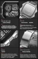 Reloj Deportivo Militar Para Hombre Acero Inoxidable Pantalla Cuadrada Resistente Al Agua 5BAR Relogio Masculino Con Alarma Y Calendario - details 10