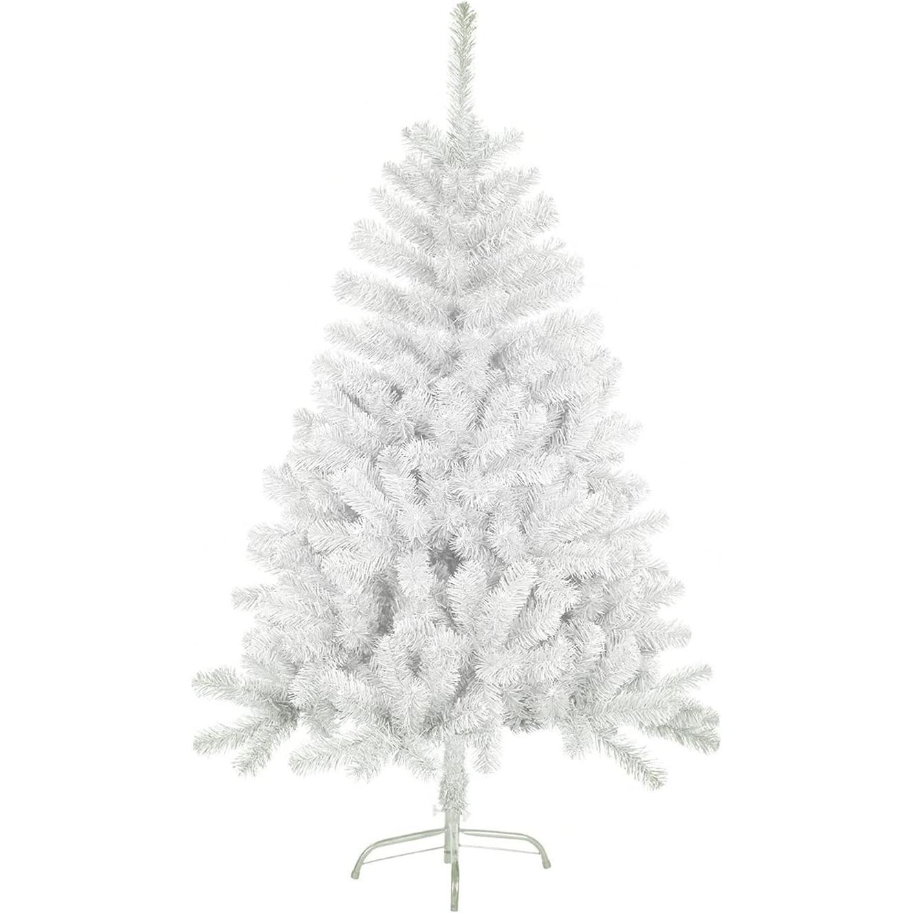 Árbol de Navidad Artificial Blanca, Árbol artificial navideño Economico, Árbol de Hoja PET, Árbol Navidad, 60cm 90cm 120cm 150cm 180cm 210cm Arbol barato Decoración Hogar, Jardin, Centro Comercial, Restaurante