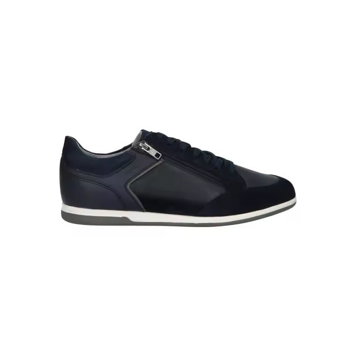 Geox men's casual sneakers in brown, lightweight shoes with textile lining and rubber sole, closed toe design, perfect for autumn walking, breathable and comfortable men's sneakers for versatile everyday wear. - 1