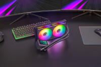 Mars Gaming ML-VISIONII240 Refrigeración Líquida AIO 500W TDP, Pantalla IPS 2,8" 360º, Bomba 4ª Gen Opti-Chamber con Base de Cobre y Microcanales, 2x Ventiladores 120mm ARGB Infinity Mirror, Regriferación Líquida PC Negra o Blanca - details 1