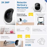 Tp-Link Tapo C210 - Cámara de Vigilancia 2K (3MP) IP WiFi 360° | Visión Nocturna | Admite Tarjeta SD hasta 512 GB | Detección y Seguimiento de Movimiento | Control Remoto | Compatible con Alexa - details 5