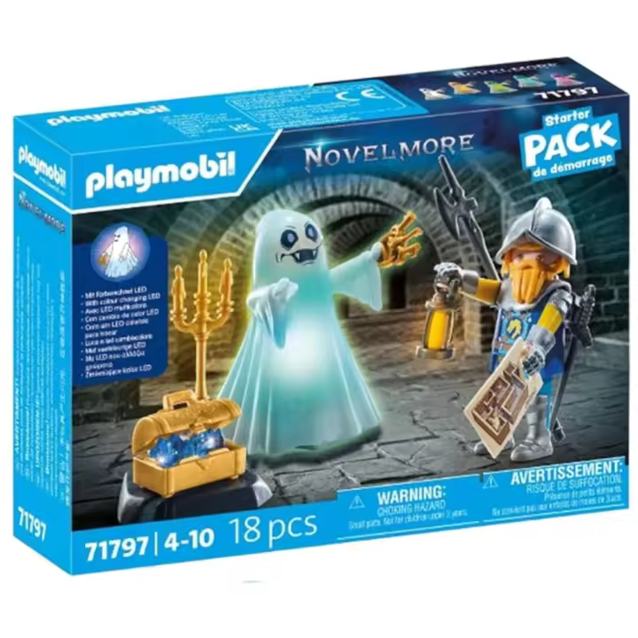 Caballero con fantasma Playmobil Novelmore (71797) con luz - 1