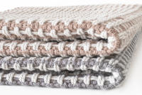 Parentesi Quadra - ALFOMBRA ALGODÓN CUADROS CAMEL/CRUDO 60X90CM - details 2