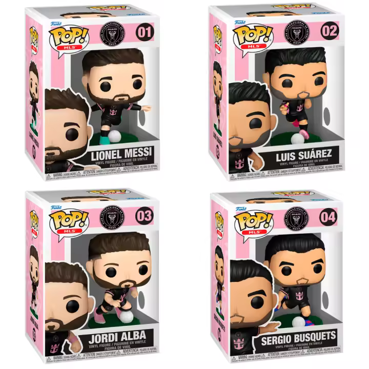 Funko Pop Deporte Futbol Pack Completo X 4 Unidades Lionel Messi 01 Luis Suarez 02 Jordi Alba 03 Sergio Busquets 04 Figura Coleccionable - 1