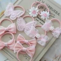 10Pcs/Lot Cinturones De Pelo Elásticos Hechos a Mano Para Niñas Decoración De Pelo Infantil Lindo Accesorio De Cabello Trendy - details 4