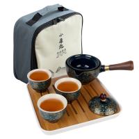 Tetera Y Infusor De Porcelana Con Rotación De 360 Grados Set De Té Chino Gongfu Forma Elegante De Cerámica Para Puer - details 14