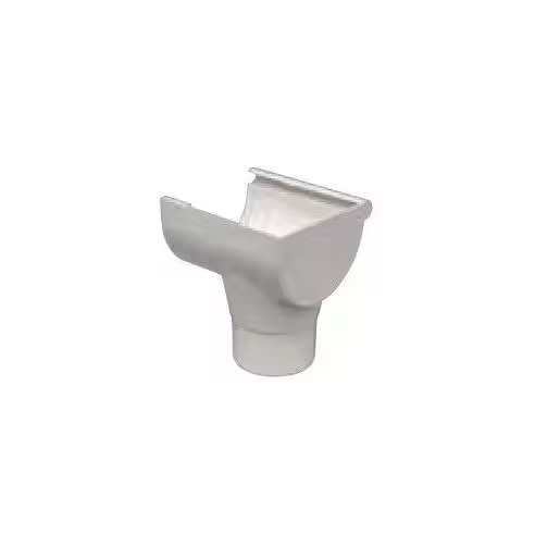 Bajante Izquierdo Canalón Circular Blanco Ø110 Crearplast CRCBBI - 1
