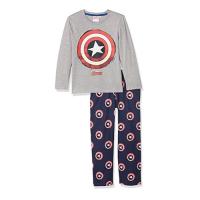 Pijama manga larga niño Capitán América gris - azul Raíz MERCHAN-STORE Pijama - details 0