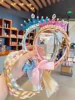 Diadema De Encaje Creativa Para Niñas Diadema De Princesa De Nieve Con Borla Adorno De Cabello Estilo Cosplay Accesorio Para Mujer - details 5