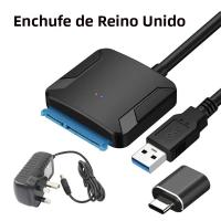 Adaptador De Disco Duro SSD USB 3.0 a SATA III Para 2.5/3.5 Pulgadas Soporta UASP Con Adaptador De Alimentación 12V Convertidor De Disco Duro De Disco Duro - details 6