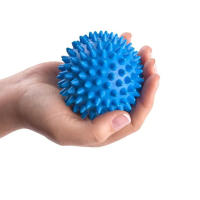OZIO FITNESS Pelota Pinchos Corto Duro Masaje Muscular 9 cm Diámetro Azul - details 1