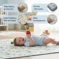 BATHBY Alfombra Bebé Plegable Impermeable Acolchada 1cm Reversible con Números y Letras para Gatear y Jugar - details 3