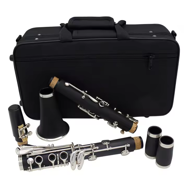 Clarinet Bb De 17 Teclas 6 Anillos Blackwinds Portátil Bakelite Instrumento De Viento Profesional Para Música - 1