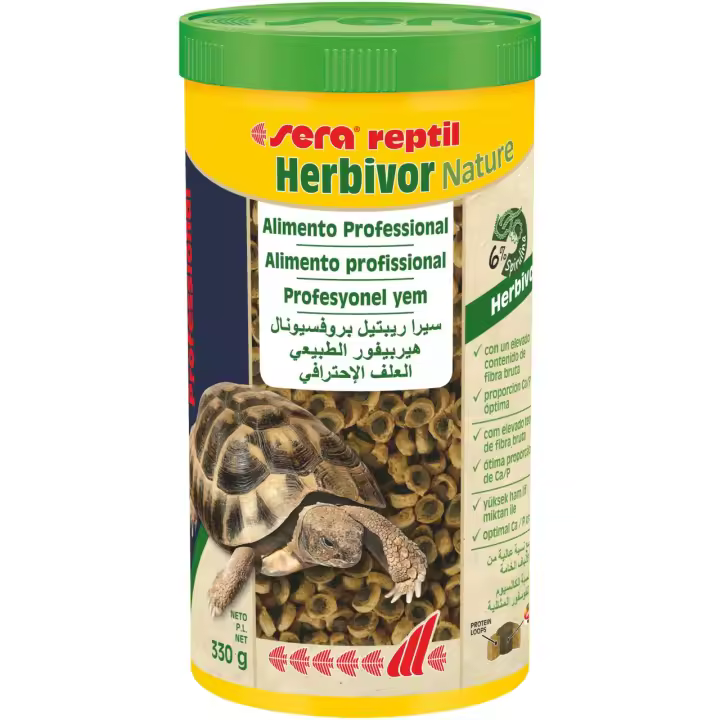 Sera Reptil Profesional Herbivor Nature - Alimento Biocomponente para Reptiles Herbívoros - 1