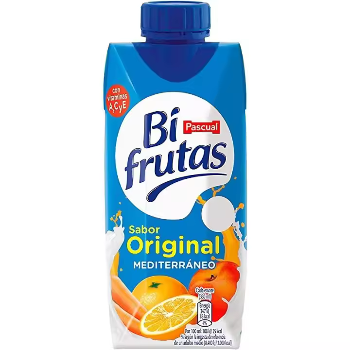 Caja 18 unidades Bifrutas Mediterráneo Brick 330ml - 1