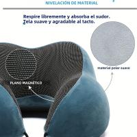 Almohada De Memoria De Espuma En Forma De U Para El Cuello 1pc Almohada Suave Para Viaje Almohada De Cervical Para Avión Y Dormitorio - details 5