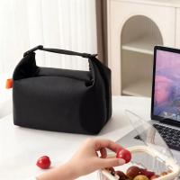 Bolsa De Almuerzo Portátil De Tela Oxford Minimalista Con Aislamiento De Aluminio Para Escuela Trabajo Picnics Al Aire Libre - details 2