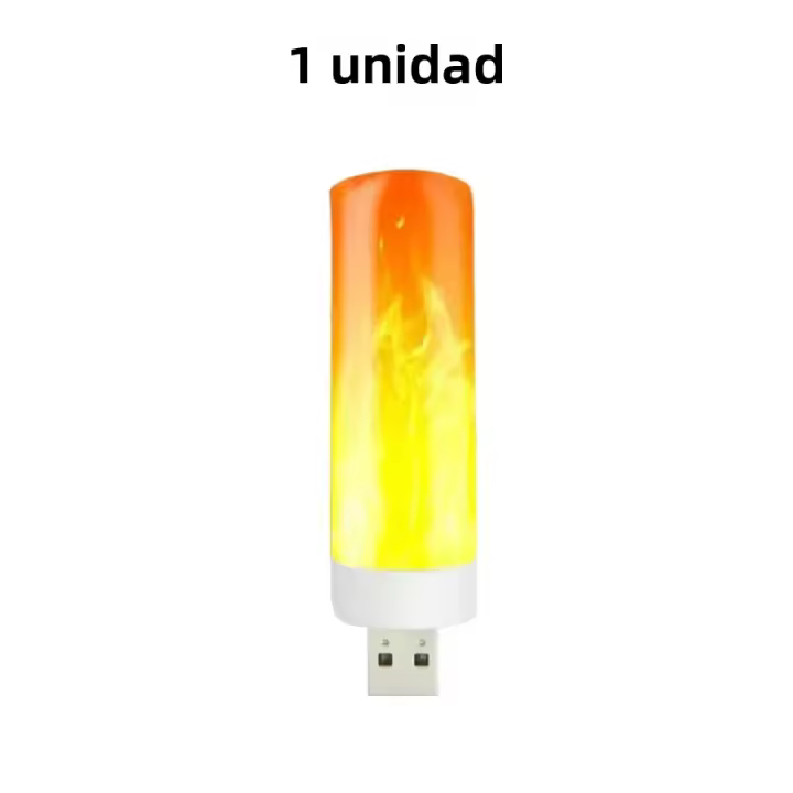 Lámpara LED USB De Llama Dinámica Bombilla De Ambiente LED Para Decoración De Jardín Efecto De Llama Saltarina Fuente De Alimentación DC 5V - 1