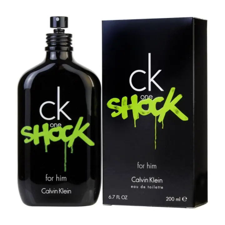 Calvin Klein - CK One Shock For Him Eau de Toilette 200 Ml. - Colonia 200 Ml. para hombre. Fragancia es ideal para hombres jóvenes y dinámicos. - 1