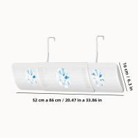 Protector De Viento Ajustable Para Salida De Aire Acondicionado PVC Cubierta Anti-Exceso De Ventilación Y Polvo - details 10